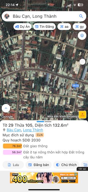 Bán lô đất mặt tiền chính bàu cạn nay gần ngã tư gí mềm - 2