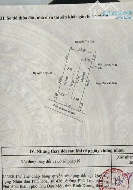 Bán lô đất 339m2 (có sẵn 8p trọ) ở Phú Hoà - Thủ Dầu Một. gần ngã 4 Lê Hồng Phong - 2
