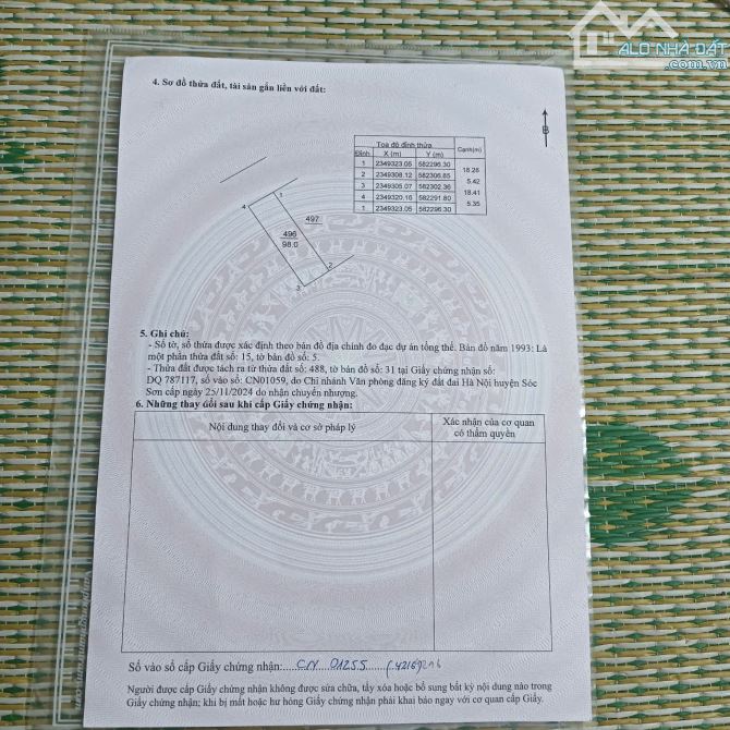 Đất Bìa Làng 98m2 Thôn Bắc Thượng, Nội Bài, Sóc Sơn. Đường Rộng 7m, oto tránh thoải mái. - 2