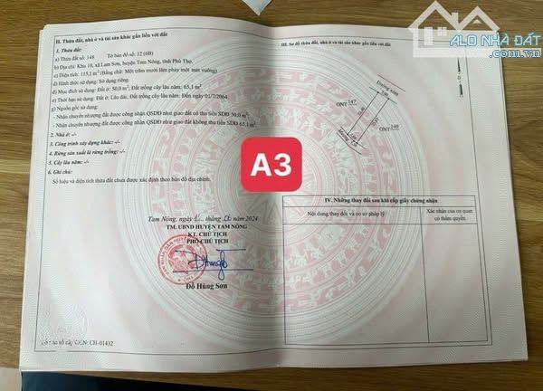115m2 đất khu 10 Lam Sơn -TN- PT, giá chỉ 3xx - 2