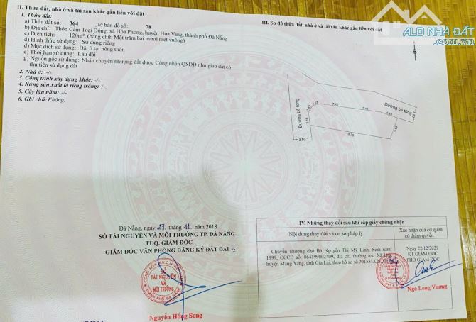 📌📌📌LÀM VIỆC TRỰC TIẾP GIÁ TỐT !!!bán lô đất hòa phong - 2