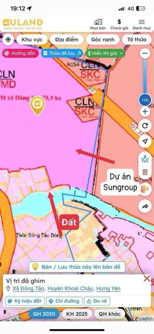 Đất mặt sông 82.2m2 Đông Tảo - Khoái châu thoáng mát quanh năm, Phong Thuỷ cực vượng… - 3
