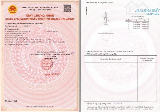 Suất nội bộ MT Vành Đai 4 Thời Hòa - TP HCM 150m2 - Chỉ cần 900tr sở hữu ngay - 3