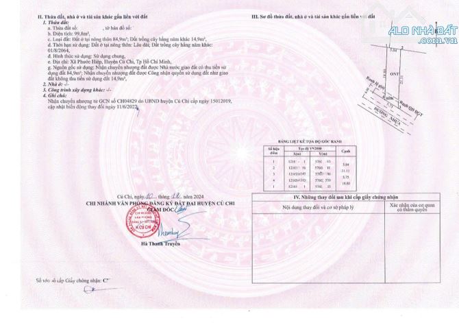 Cần bán gấp lô đất 100m2 giá 650 triệu đường Lê Thị Vui, Phước Hiệp, Củ Chi - 3