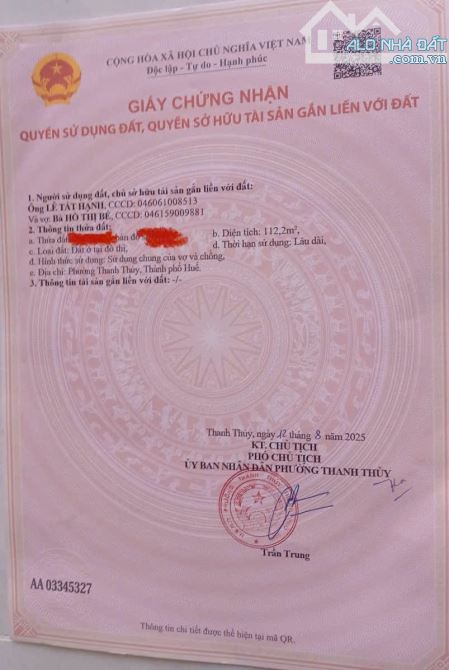 Đất KQH Hoàng Quốc Việt – Vị trí vàng cạnh dự án BGI & Phú Mỹ An, TOÀ ÁN MỚI TP HUẾ - 3
