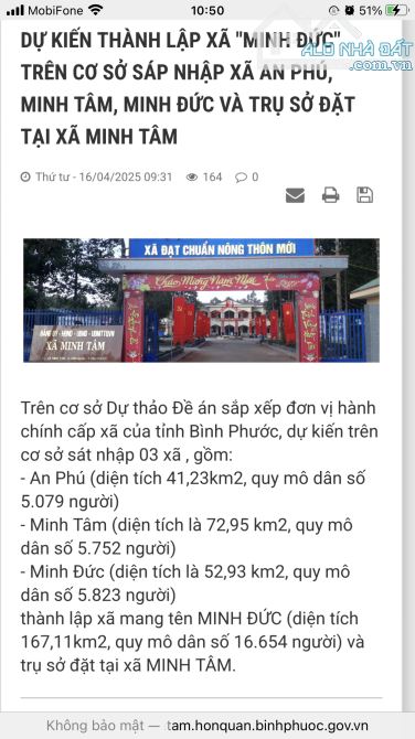 Bán rẻ lô đất thổ cư Mặt tiền đường 32m nhựa Hớn quản - 5
