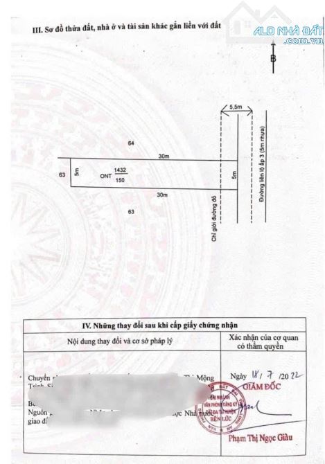 150m2 đất thổ cư Mỹ Yên, Bến Lức Long An đường xe tải hướng Đông - 5