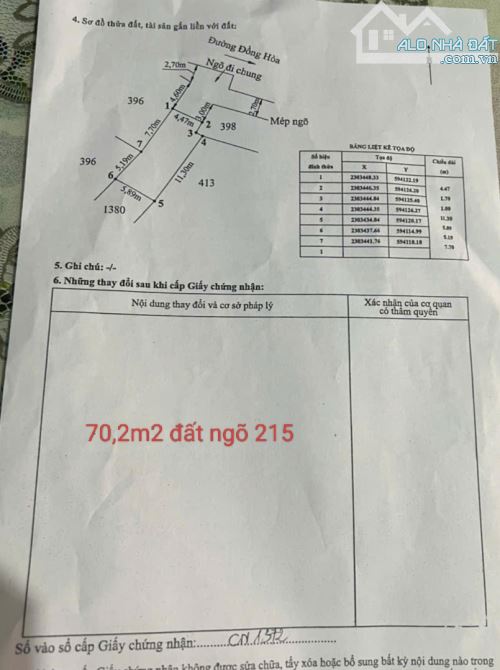 Bán đất ngõ 215 Đồng Hòa, Kiến An, Hải Phòng