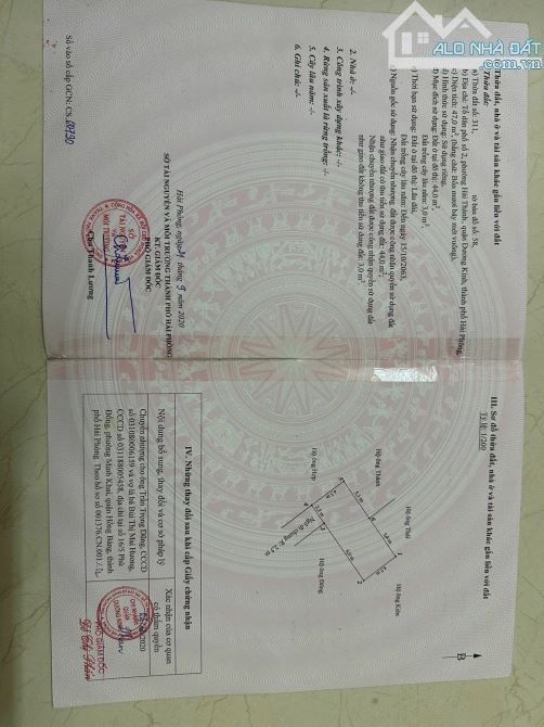 Bán lô đất trung tâm phường Dương Kinh mới, ngay cửa ngõ Vin và nút giao cao tốc HN-HP