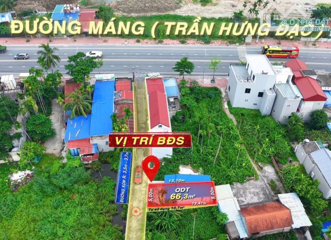 🌟 SIÊU PHẨM ĐẤT TRUNG TÂM HÀNH CHÍNH THUỶ NGUYÊN 🌟  📍 Vị trí: Ngay mặt đường Máng (Trần