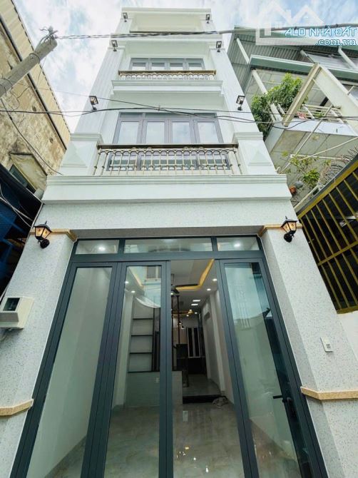 BÁN NHÀ 4 TẦNG HẺM XE HƠI NGUYỄN VĂN ĐẬU-4PN-SÁT PHAN ĐĂNG LƯU CHỈ 8,6 TỶ