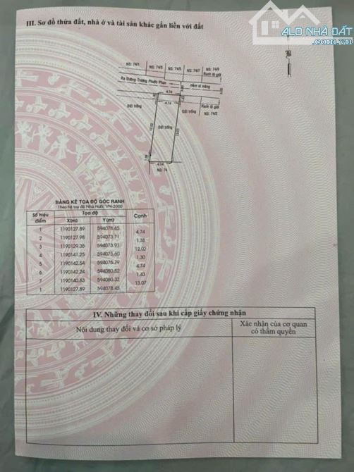 NGAY MẶT TIỀN TRƯƠNG PHƯỚC PHAN Q BÌNH TÂN LÔ ĐẤT ĐẸP 4,8X15 69M² GIÁ QUANH 4TỎI