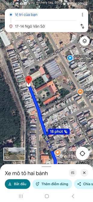 Bán Đất  Mặt Tiền Kinh Doanh Ngô Văn Sở TĐC Hòn Xện - Vĩnh Hoà - Bắc Nha Trang.