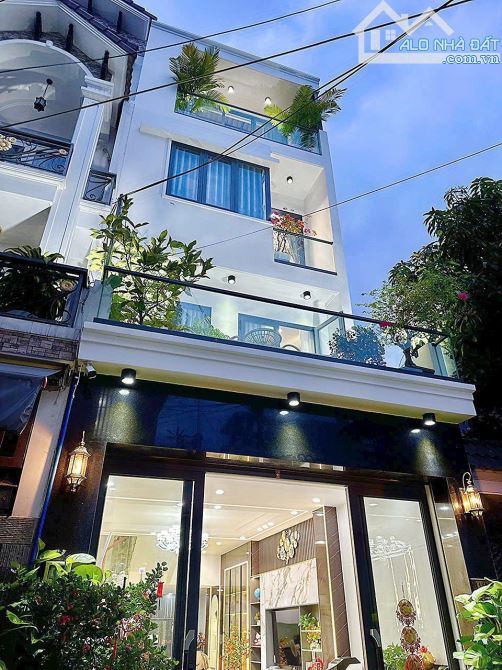 nhà mới, hẻm xe hơi, trệt 2lầu sân thượng.Quang Trung, GV.DT: 4,5 x13m=9.3tỷ.