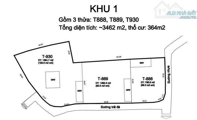 Cần bán đất + Vila ở nghĩ dưỡng Khu dân cư xã Trung Lập Thượng Củ Chi DT 3462m2 Thổ 364m2 - 7