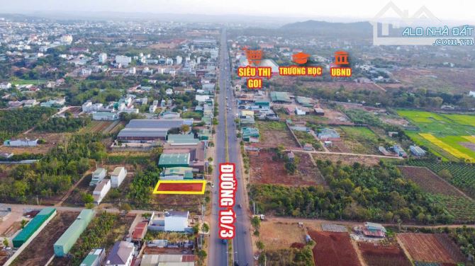 Bán 3lô lk thổ cư MT 10/3 đối diện siêu thị Go!!! Lô 1: 4x33 (45m2 thổ cư)  Lô 2: 4x33 ( 4 - 1