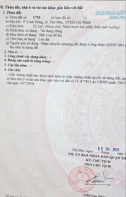 Bán lô đất hẻm ô tô 1/ đường số 22, Linh Đông, TP. Thủ Đức - 1