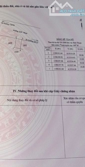 Bán đất trung tâm thị trấn Tân Nghĩa - Hàm Tân - Bình Thuận - 1