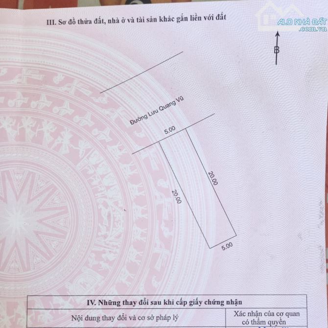 BÁN LÔ ĐẤT 5x20M – VUÔNG VẮN NHƯ TỜ A4 – KHÔNG MỘT LỖI PHONG THỦY • Lưu Quang Vũ - Ngũ Hàn - 1