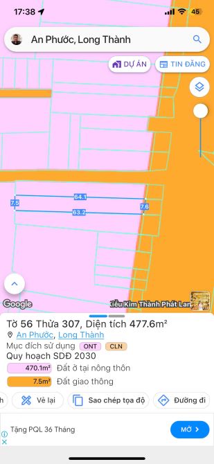 BÁN GẤP ĐẤT MẶT TIỀN ĐƯỜNG LÊ DUẨN - LONG THÀNH - 1
