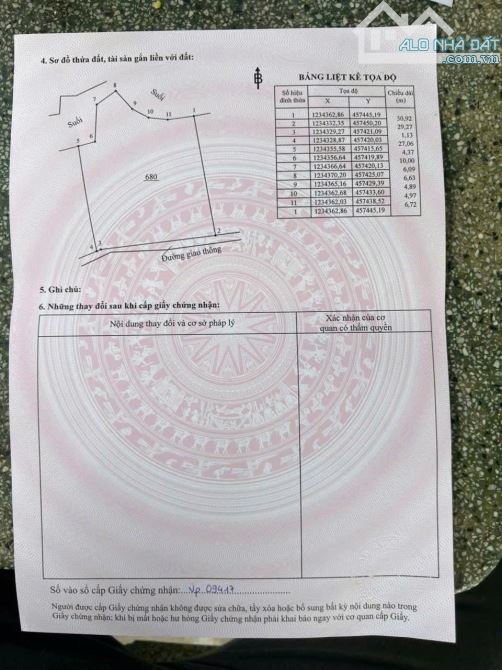 bán 1001m2 đất cso sẵn 80m2 thổ cư,đất cso 30m mặt tiền đường hiển thị chit với giá 750T - 2