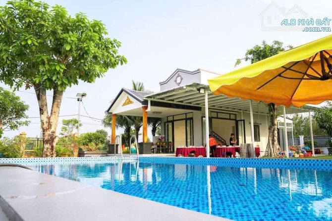 Cần bán đất + Vila ở nghĩ dưỡng Khu dân cư xã Trung Lập Thượng Củ Chi DT 3462m2 Thổ 364m2 - 2