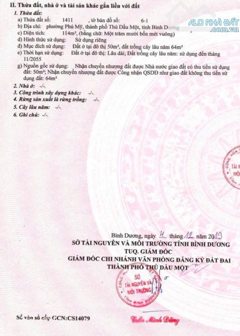 Đất nhánh Dx006 Phú Mỹ, dt 5m6x20(50tc) giá 2tỷ390 - 3