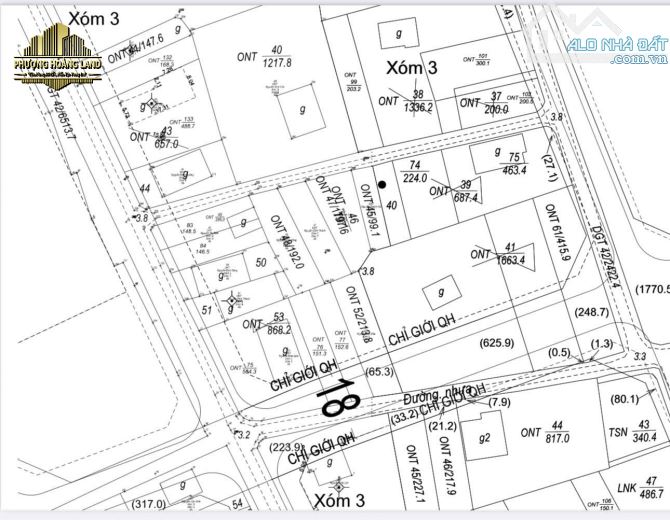 BÁN ĐẤT XÓM HỒNG LIÊN – NGHI LIÊN PHƯỜNG VINH HƯNG 97,3m2 Tây Bắc đường 4m - 3