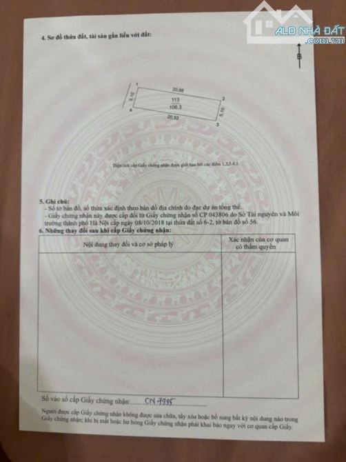BÁN ĐẤT TIÊN DƯƠNG, ĐÔNG ANH, HÀ NỘI. 106M2, MT 5,1M. GIÁ CHỈ 7,8 TỶ - 3
