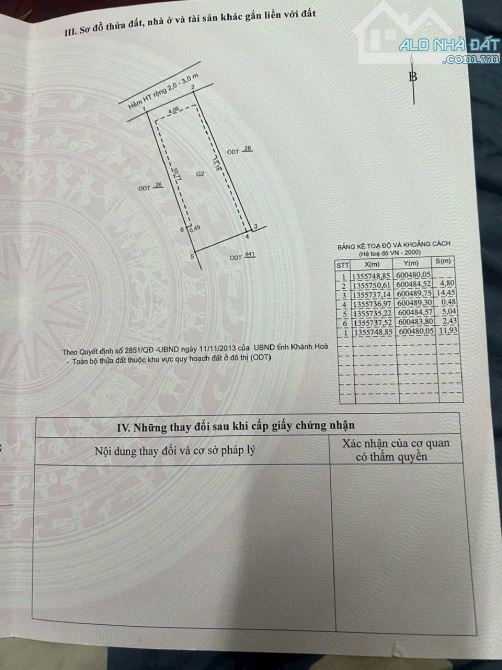 1 phút trước Bán đất hẻm 58 đường Lương Đình Của Tây Nha Trang chỉ 2,2 tỷ - 4