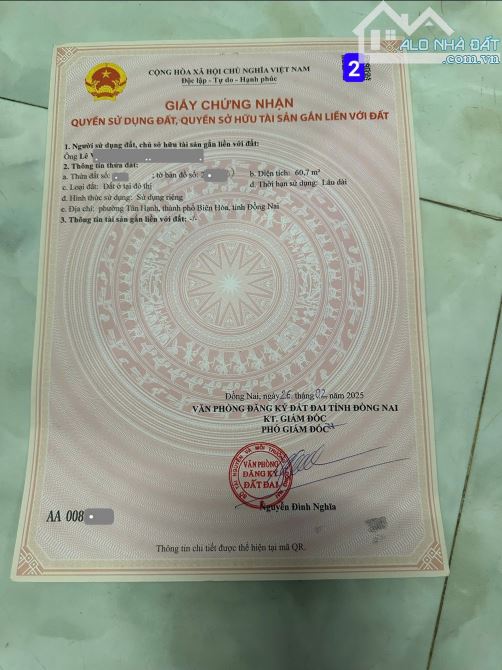 Bán đất 5x12m, hẻm Phạm Văn Diêu p. Tân Hạnh, thổ cư 100% - 4