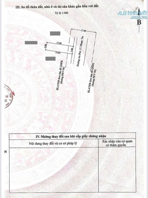 Đất mặt tiền kinh doanh gần vòng xoay An Phú, phường An Phú, Tp. Thuận An. 4,08 tỷ - 4