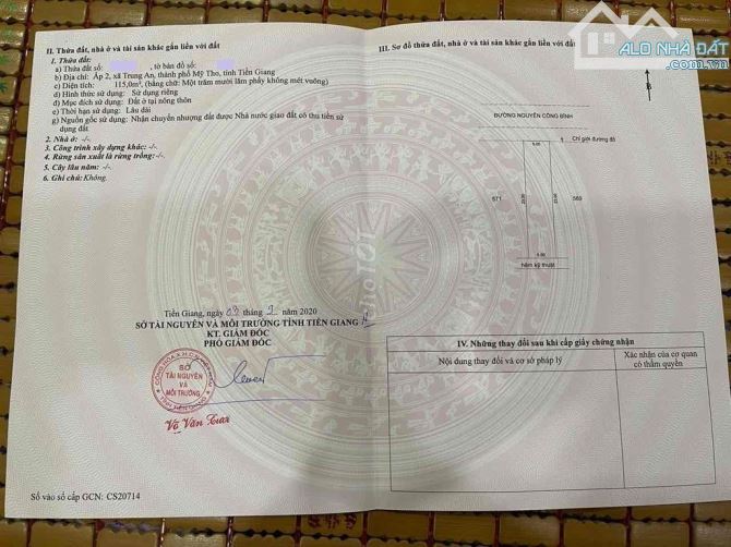 Mặt tiền Nguyễn Công Bình, Cặp 2 nền liền kề, Hướng bắc. Trung An, Mỹ Tho.