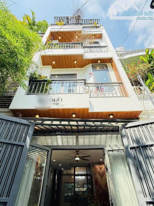 Bán nhà 4 tầng ngang 4m đẹp lung linh, Đường Số 9, Phường 9, Gò Vấp, giá 6 tỷ nhỉnh