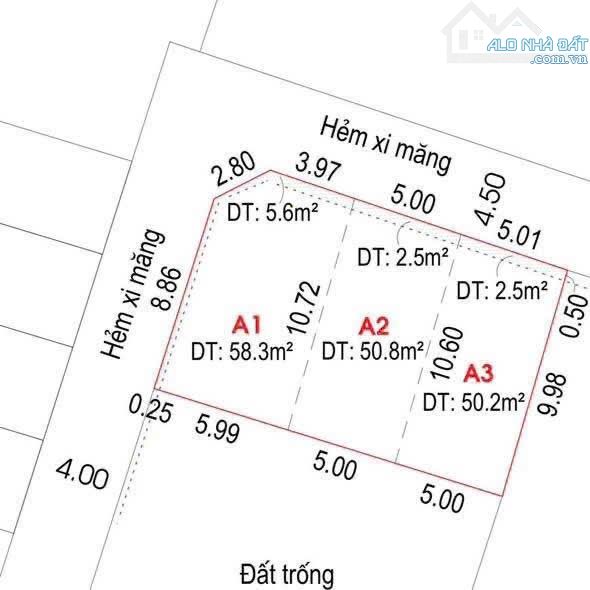 BÁN GẤP 3 LÔ ĐẤT ĐƯỜNG 24 - F  LINH ĐÔNG THÀNH PHỐ  THỦ ĐỨC 4,3 TỶ