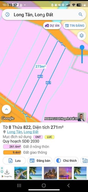 CƠ HỘI ĐẦU TƯ – GIÁ NGỘP TỐT NHẤT KHU VỰC LONG TÂN, BRVT CHỈ 800TR - 1