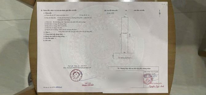 Bán 3 lô đất mặt đường hạ đoạn 2 - đông hải 2 - hải an hải phòng  Diện tích lô 1 : 86.4m n - 1