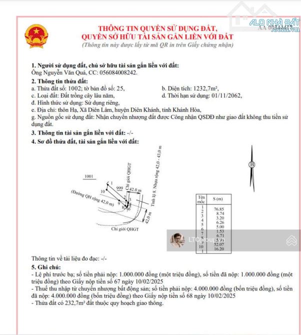ĐI KHẮP DIÊN KHÁNH KHÓ TÌM ĐƯỢC LÔ THỨ 2. VỪA ĐƯỜNG TỈNH LỘ LẠI TRIỀN NHẸ NGẮM VIEW - 2
