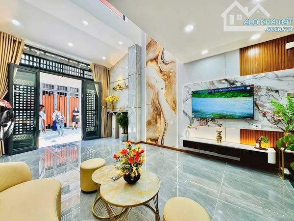 nhà 4 tầng hxh gần mặt tiền phạm ăn chiêu gò vấp full nội thất cao cấp ở ngay - 2