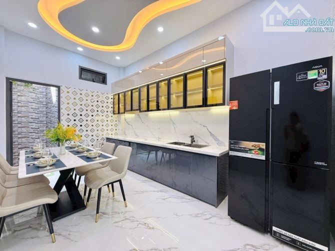 🏡 Nhà mới 4 tầng BTCT – Full nội thất – Gò Vấp 📍 Hẻm xe hơi, gần UBND Quận – 46m² 🛏 4PN - 4