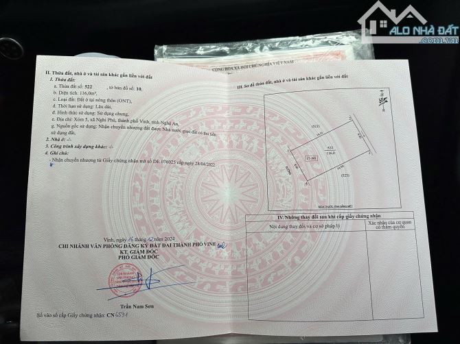Đất đấu giá xây dựng tự do xóm 5 Nghi Phú - TP VINH