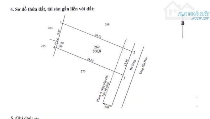 Siêu phẩm, 500m2 đất vườn View Sông cực đẹp, chỉ 500tr