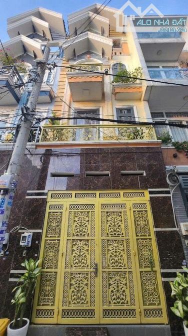 GẤP BÁN - GIÁ MỚI CHỈ 5 TỶ 2 -  NHÀ ĐẸP 4 TẦNG, 4X14M, GẦN CHỢ BÌNH THÀNH, HẺM XE HƠI