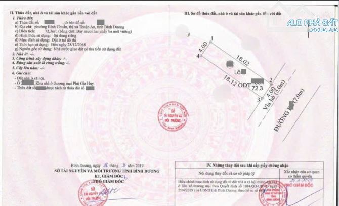 Bán đất 4x18.3m, đường D6 KDC Phú Gia Huy p.Bình Chuẩn gần chợ Phú Phong - 1