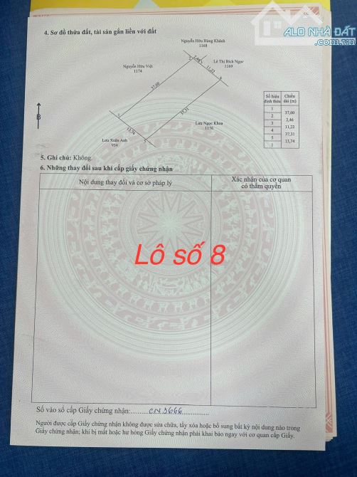 500m2 sổ riêng, gần biển Ông Lang, qh đất ở, 5tr/m2 - 1