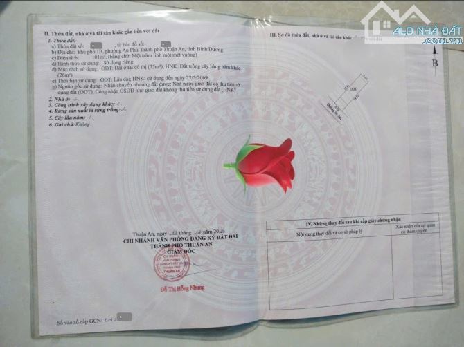 Bán dãy trọ 5.1x19.8m, hẻm An Phú 17 p. An Phú gần chợ An Cơ, thu 7tr/th - 1