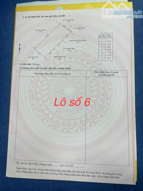 500m2 sổ riêng, gần biển Ông Lang, qh đất ở, 5tr/m2 - 2