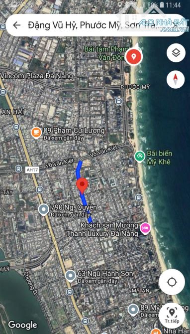 GẦN BIỂN! BÁN ĐẤT 150M2 – 24,99 TỶ - MT ĐẶNG VŨ HỶ - Q. SƠN TRÀ - 2