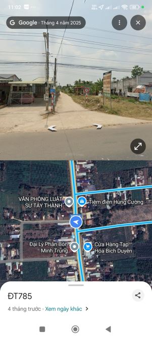 15x82m thổ 100m2 đất ấp Tân Trung B , Xã Tân Hưng, Tân Châu Tây Ninh cách Dt 785 chỉ 100m - 2