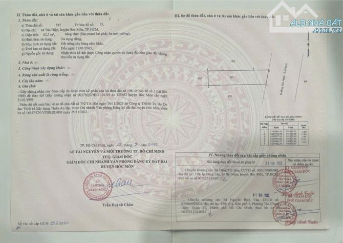 Đất Mặt Tiền Đường Nhựa, 1/Ngắn Đường Huỳnh Thị Mài, Tân Hiệp Hóc Môn - 2